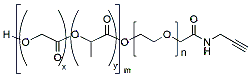 Molecular structure of the compound: PLGA(2k)-PEG(5k)-ALK