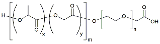 Molecular structure of the compound: PLGA(1k)-PEG(1k)-COOH