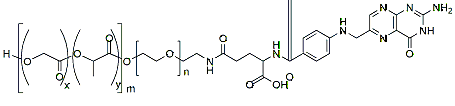 Molecular structure of the compound: PLGA(5k)-PEG(2k)-FOL