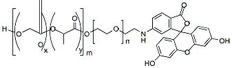 Molecular structure of the compound: PLGA(1k)-PEG(1k)-FITC
