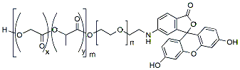 Molecular structure of the compound: PLGA(1k)-PEG(2k)-FITC
