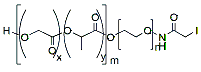 Molecular structure of the compound: PLGA(5k)-PEG(2k)-IA