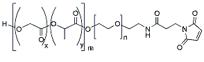 Molecular structure of the compound: PLGA(2k)-PEG(3k)-MAL