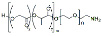 Molecular structure of the compound: PLGA(1k)-PEG(2k)-NH2