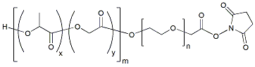 Molecular structure of the compound: PLGA(1k)-PEG(1k)-NHS