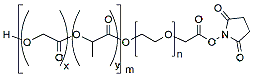 Molecular structure of the compound: PLGA(1k)-PEG(2k)-NHS