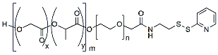 Molecular structure of the compound: PLGA(1k)-PEG(2k)-SPDP