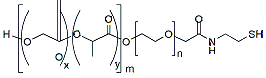 Molecular structure of the compound: PLGA(1k)-PEG(1k)-Thiol