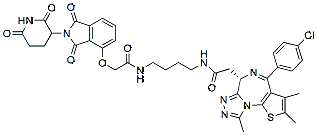 Molecular structure of the compound: dBET1