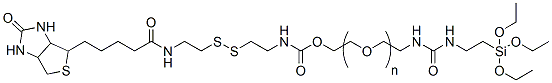 Molecular structure of the compound: Biotin-S-S-PEG-silane, MW 2,000