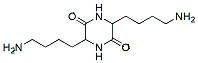 Molecular structure of the compound: 3,6-bis(4-aminobutyl)-2,5-piperazinedione