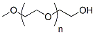 Molecular structure of the compound: m-PEG-OH, MW 30,000