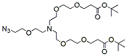 Molecular structure of the compound: N-(Azido-PEG1)-N-bis(PEG2-t-butyl ester)