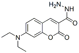 Molecular structure of the compound: 7-(Diethylamino)coumarin-3-carbohydrazide