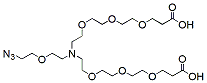 Molecular structure of the compound: N-(Azido-PEG1)-N-bis(PEG3-acid), HCl salt