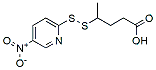 Molecular structure of the compound: 4-((5-Nitropyridin-2-yl)disulfanyl)pentanoic acid