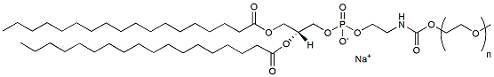 Molecular structure of the compound: m-PEG-DSPE, MW 550