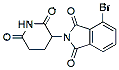 Molecular structure of the compound: 4-Bromo-2-(2,6-dioxopiperidin-3-yl)isoindoline-1,3-dione