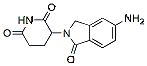 Molecular structure of the compound: 3-(5-Amino-1-oxoisoindolin-2-yl)piperidine-2,6-dione