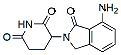 Molecular structure of the compound: 3-(7-Amino-1-oxoisoindolin-2-yl)piperidine-2,6-dione