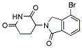 Molecular structure of the compound: 3-(4-Bromo-1-oxoisoindolin-2-yl)piperidine-2,6-dione