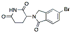 Molecular structure of the compound: 3-(5-Bromo-1-oxo-2-isoindolinyl)piperidine-2,6-dione