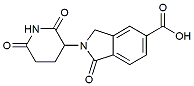Molecular structure of the compound: 2-(2,6-Dioxopiperidin-3-yl)-1-oxoisoindoline-5-carboxylic acid