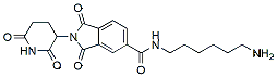 Molecular structure of the compound: Thalidomide-5-(C6-amine)