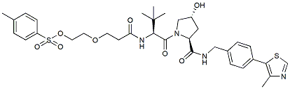 Molecular structure of the compound: (S, R, S)-AHPC-PEG2-Tos
