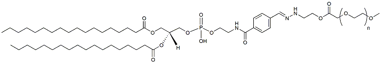 Molecular structure of the compound: DSPE-hydrazone-mPEG2K