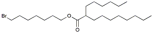 Molecular structure of the compound: 7-bromoheptyl 2-hexyldecanoate