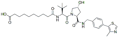 Molecular structure of the compound: (S, R, S)-AHPC-nanoly-acid