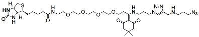 Molecular structure of the compound: Dde Biotin Azide Plus