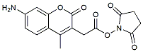 Molecular structure of the compound: AMCA NHS Ester