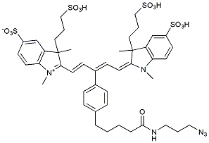 Molecular structure of the compound: IR 650 Azide