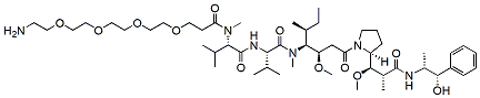 Molecular structure of the compound: Amino-PEG4-MMAE