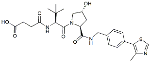 Molecular structure of the compound: (S,R,S)-AHPC-amido-C2-acid