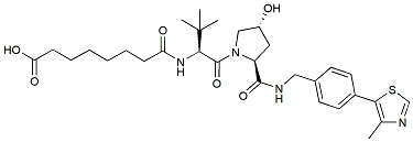 Molecular structure of the compound: (S,R,S)-AHPC-amido-C6-acid