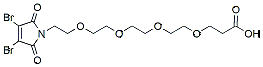 Molecular structure of the compound: 3,4-Dibromo-Mal-PEG4-Acid