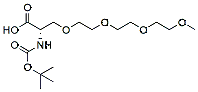 Molecular structure of the compound: N-Boc-Methoxy-tris(ethylenoxy)-L-alanin