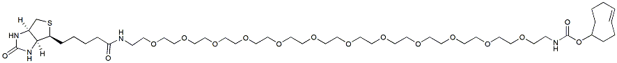 Molecular structure of the compound: Biotin-PEG12-TCO