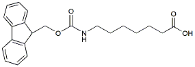 Molecular structure of the compound: Fmoc-7-amino-heptanoic acid