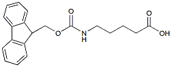 Molecular structure of the compound: Fmoc-5-aminopentanoic acid