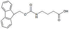 Molecular structure of the compound: Fmoc-4-aminobutanoic acid