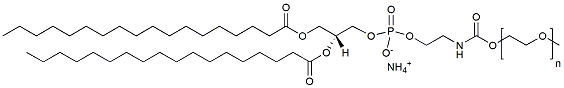 Molecular structure of the compound: 18:0 PEG PE, MW 750
