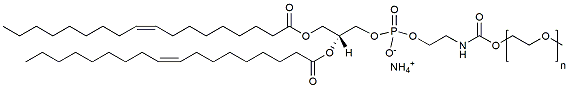 Molecular structure of the compound: 18:1 PEG PE, MW 1,000
