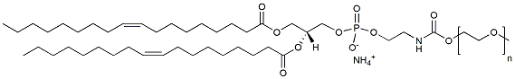 Molecular structure of the compound: 18:1 PEG PE, MW 3,000
