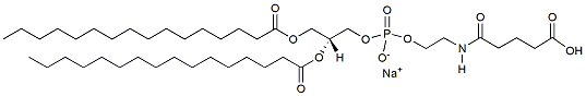 Molecular structure of the compound: 16:0 Glutaryl PE