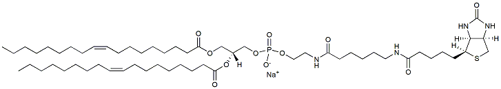 Molecular structure of the compound: 18:1 Biotinyl Cap PE