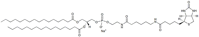 Molecular structure of the compound: 16:0 Biotinyl Cap PE
